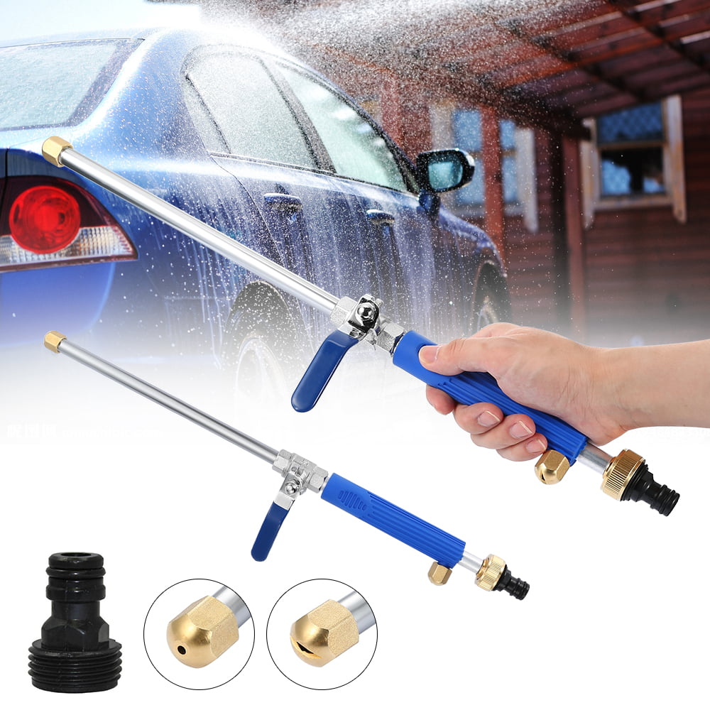 Hydro Jet Washer High Pressure Power Washer Wand Water Hose with 2 Hose Nozzle Auto Watering Sprayer Flexible Garden Watering Sprayer for Car Wash and Window Washing 17 inch 