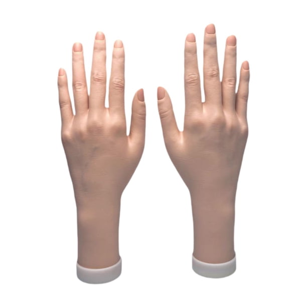 Modelo de mano femenina, maniquí multiusos para accesorios de fotografía, pulseras y anillos. Izquierda y derecha