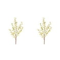 thumbnail image 3 of Electronicheart Artificial Red Spray Stem Faux Berries Autumn Christmas HomeDecor White 2Set, 3 of 6
