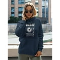 thumbnail image 2 of Poster Spiral Techno Style Hoodie Women - Women Hoodie, Navy, 5XL, 2 of 4