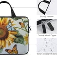 thumbnail image 3 of JRXY Sunflower Butterflies Neoprene Laptop Handle Bag Computer Protective Case Durable Lightweight Waterproof Anti-Static Protective Sleeve Convenient Travel Bag 10inch, 3 of 5
