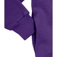 thumbnail image 7 of Soft  Cozy 100% Cotton Fleece Zip Hoodie with Inner Pockets | Purple, 7 of 7