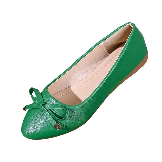 Loafers for Women, Plus Size Soft Sole with Bows, Trendy Comfortable Flat Shoes for Spring Summer