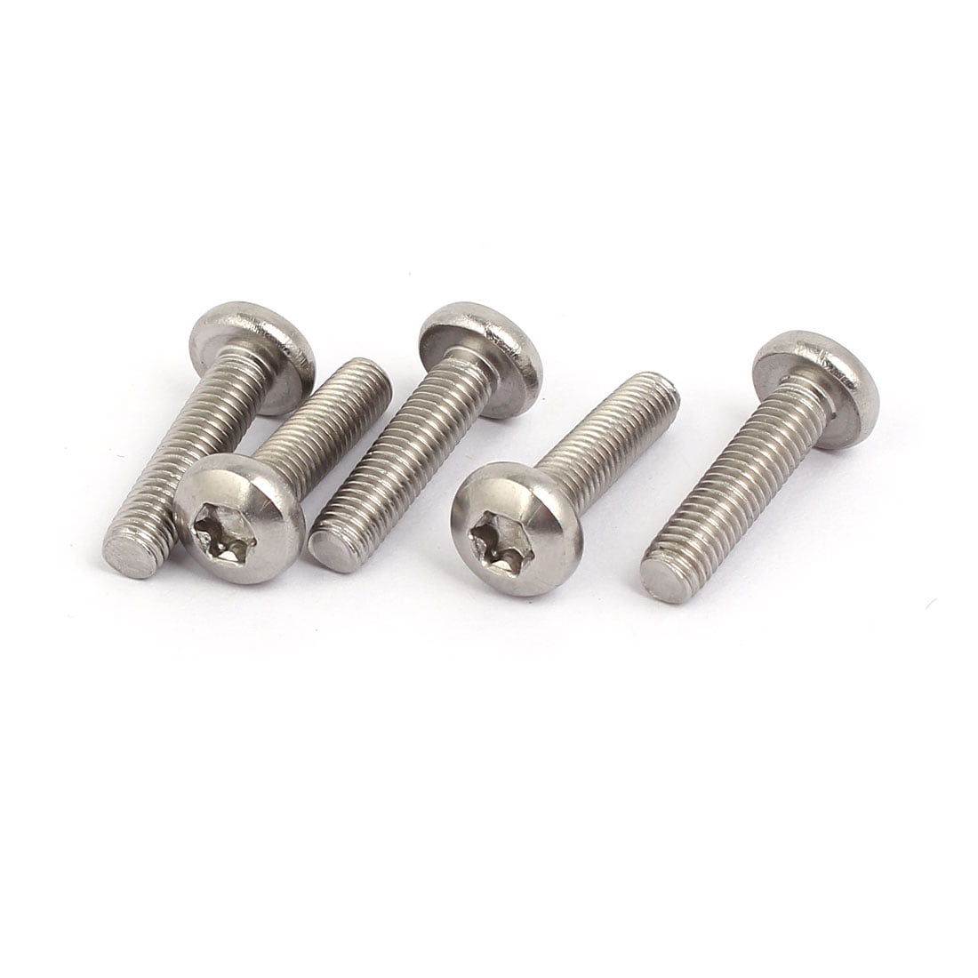 Qty 20 Button Post Torx M5 x 12mm Stainless T25 Security Screw Tamperproof 304 