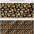 thumbnail image 2 of Soimoi Cotton Voile Fabric Leaves & Flower Floral Print Sewing Fabric Yard 56 Inch Wide, 2 of 7