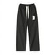 thumbnail image 4 of Pantalones deportivos de pierna ancha para hombre para verano: pantalones deportivos blancos acampanados y holgados, con corte amplio, para streetwear y ocio, 4 of 4