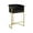 Black, variant on Meridian Furniture Donatella Navy Velvet Stool