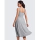 thumbnail image 2 of Vestido CRZ YOGA Cloudweight con escote cuadrado midi gris plateado M, 2 of 6