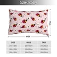 thumbnail image 2 of Salouo Ladybugs And Flower Pattern Pillow Cases,1PC Pillow Covers with Envelope Closure Decorative Pillow Case for Bed Couch,Pillows Not Included-16"x24", 2 of 6
