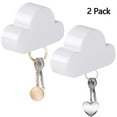 thumbnail image 4 of OUSITAID Magnetic Key Holder for Wall Door  Magnetic Key Ring Holder with Adhesive  Magnetic Key Rack Organizer Hooks  2 Pack  White, 4 of 6