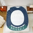 thumbnail image 5 of Castle Fairy Baseball Game 4pcs Bed Sheets for Children Teens Adults,Sport Theme King Sheets,Blue Green White Super Cozy Sheet Set,Ultra Soft Home Decor, 5 of 7