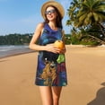 thumbnail image 3 of Lsque Scooby-Doo Pattern Summer Dresses for Women – Sleeveless T-Shirt Swing Sundress, Perfect for the Beach and Casual Days, 3 of 6