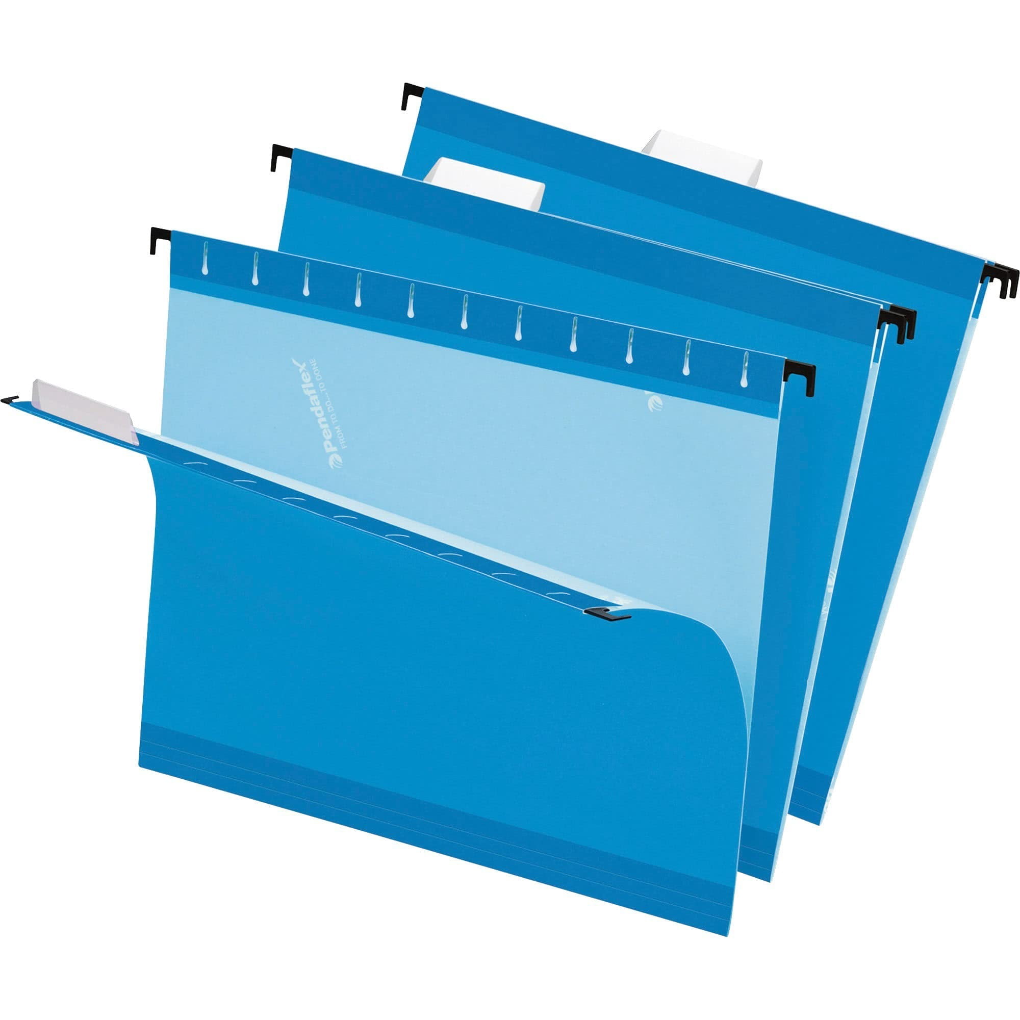 Pendaflex 415215BLU Reinforced Hanging File Folders- Kraft- Letter- Blue- 25/Box