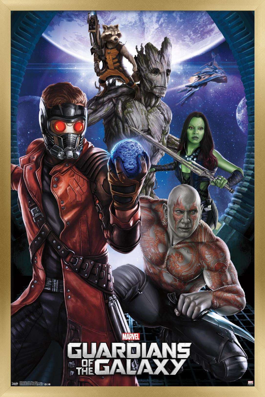 Marvel Cinematic Universe - Guardians of the Galaxy - Group Wall Poster ...