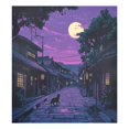 thumbnail image 6 of Yayeee Magnetic Dishwasher Cover for The Front Decoration Home Kitchen Machine Sticker Protector, Purple Street, 6 of 6