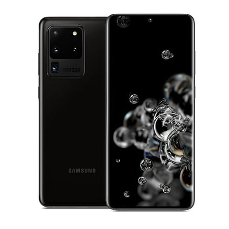 Refurbished Samsung Galaxy S20 Ultra 5G Dual Sim G988B/DS (International Model Unlocked) 128GB Cosmic Black (Grade A+)