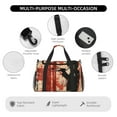 thumbnail image 4 of Disketp Silhouette Trumpet Red Art Bolsa de Viaje Tipo Duffle, Bolso de Mano para Fin de Semana para Mujer, Bolsa de Gimnasio Ligera para Hombre, Esencial para Viajes, 4 of 7