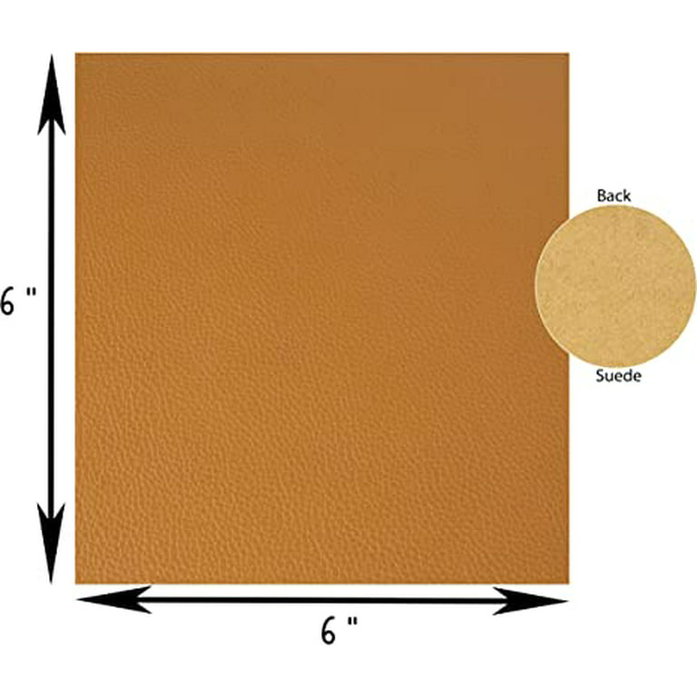 CUOIO Tooling Leather Material, Cowhide Heavy Real Leather Sheets for Craft,  Tanned Raw Full Grain Genuine Leather Scraps Pieces for Leather Working,  1lb Scrap Bourbon Brown Thick Leather 1.8mm-2.0mm.