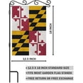 thumbnail image 2 of Maryland Us State Flag Garden Yard Flag 12.5"x 18" Double Sided Polyester Red Yellow Black House Flag Banners for Patio Lawn Outdoor Home Decor, 2 of 6