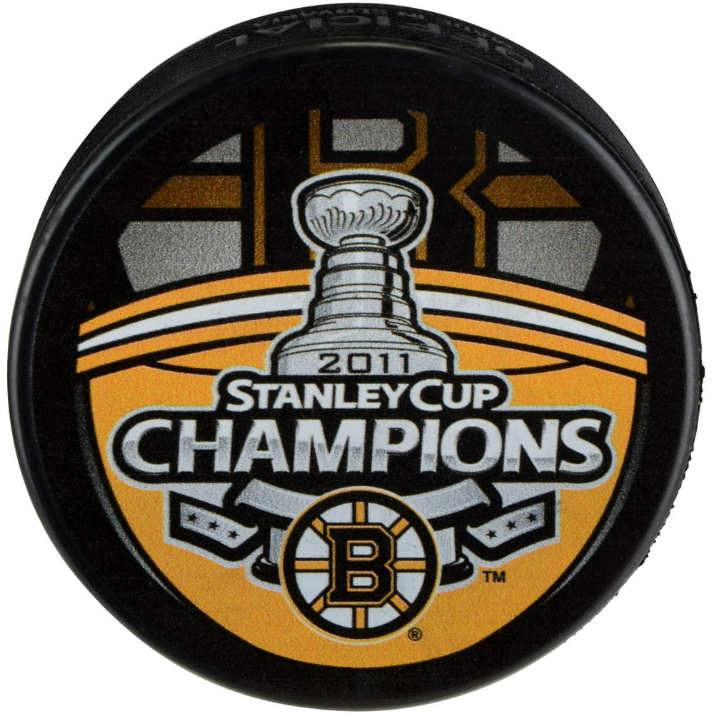 Boston Bruins Unsigned 2011 Stanley Cup Champions Logo Hockey Puck