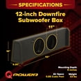 thumbnail image 3 of QPower Dual 12" Sub Box - Ford F150 SuperCrew 2009-2026, F250/F350 Super Duty 2017-2026, 3 of 7