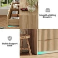thumbnail image 4 of Solution de Rangement Spacieuse Commode Cannelée à 8 Tiroirs – Grande Commode en Bois avec Dispositif Anti-Basculement, Organisateur Moderne pour Chambre, Table de Chevet pour Garde-Robe Ou Couloir, 4 of 8