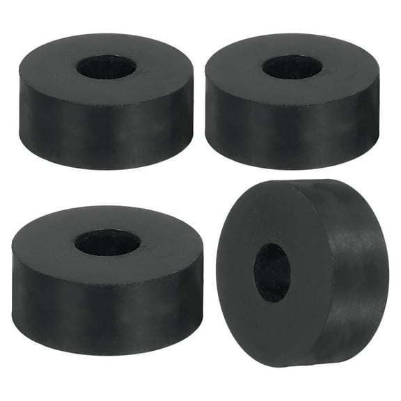 4Pack Thick Rubber Spacer, 1-3/4 Inch OD x 1/2 Inch ID x 13/16 Inch Thickness