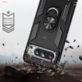 thumbnail image 6 of Decase Rugged Case for Google Pixel 8 Pro with Ring Kickstand Magnetic Car Mount,Soft TPU & Hard PC Anti-scratch Heavy Duty Cover With Screen Protector,Full Body Case for Google Pixel 8 Pro - Black, 6 of 7