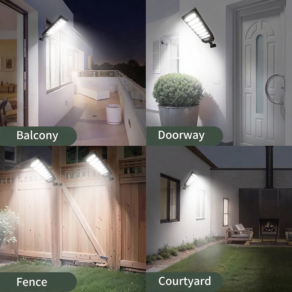 80000LM Solar Street Lights Outdoor, Solar Street Lights Dusk to Dawn, Motion Sensor Solar Flood Security Lights Waterproof, Outdoor Solar Lights for Patio Garage Courtyard