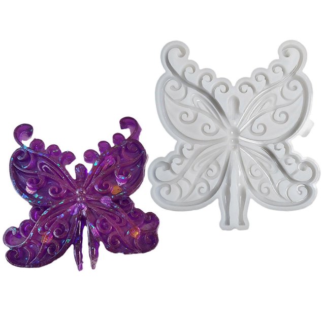 Elegant Wall Hangings Silicone Mold Artistic Butterfly Woman Wall Decoration Silicone Crafting Mold for Wall Hanging