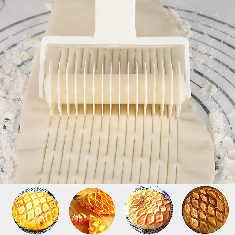 Stainless Steel Pastry Lattice Cutter Dough Cookie Pie Pizza Bread Pastry  Roller Cutter with Wood Handle Pasta Tool DIY Bakeware - AliExpress