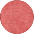thumbnail image 1 of Ahgly Company Tapis d'Intérieur Rond Lavable en Machine Rouge Transitionnel, 3 Pieds Rond, 1 of 7
