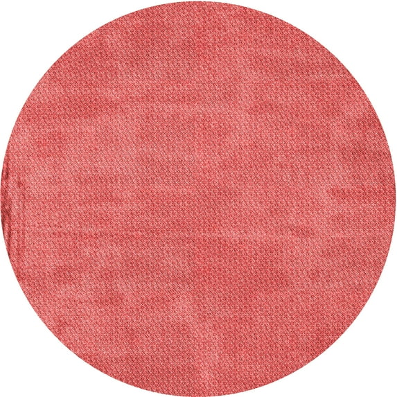 Ahgly Company Machine Washable Indoor Square Transitional Red Area Rugs, 3' Square
