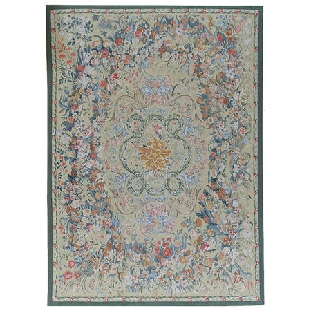 Aubusson Area - Pasargad Aubusson Hand-Woven New Zealand Wool Area Rug