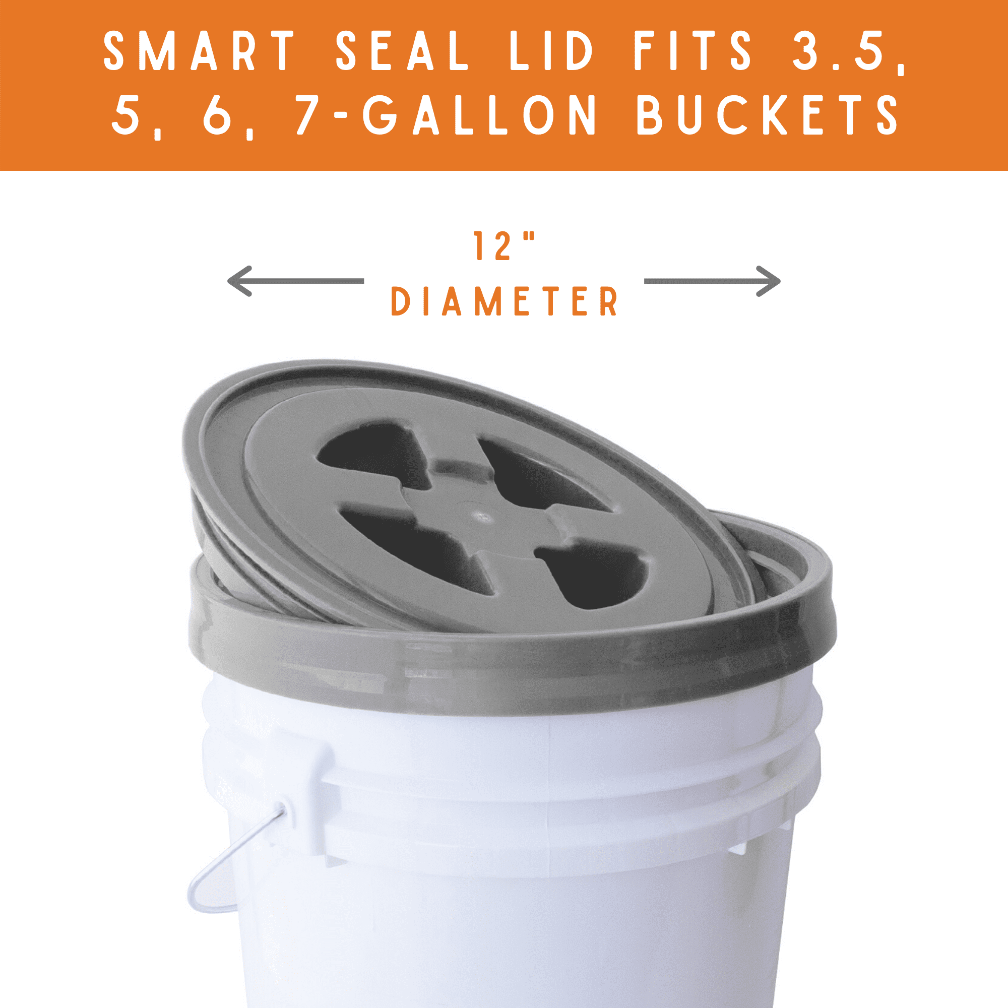 Basic Bucket Lid (6 7/8