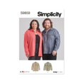 thumbnail image 1 of Simplicity Easy Plus Camisas unisex Patrón de costura Código de diseño del paquete S9859 Tallas XL-XXL-XXXL Multicolor, 1 of 5