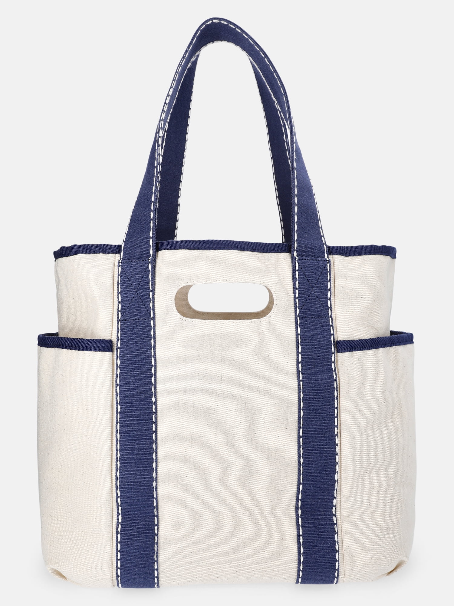 No Boundaries Women's Americana Cut Out Tote Bag, Natural