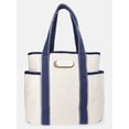 thumbnail image 2 of No Boundaries Women's Americana Cut Out Tote Bag, Natural, 2 of 5