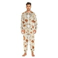 thumbnail image 3 of FORMRS Onesies Pajama for Adults Unisex Hoodie Winter Jumpsuit One Piece Sleepwear, Sizes S-2XL, Fall Mug Pattern, 3 of 7
