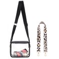 thumbnail image 2 of Bolso Bandolera Bolso cruzado de PVC transparente Bolso tipo sobre de moda para conciertos (Estilo negro B) Tmvgtek Para Estrenar, 2 of 9