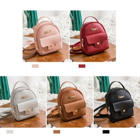 Women Girls Mini Faux Leather Backpack Rucksack School Bag Travel Handbag Lot | Walmart Canada
