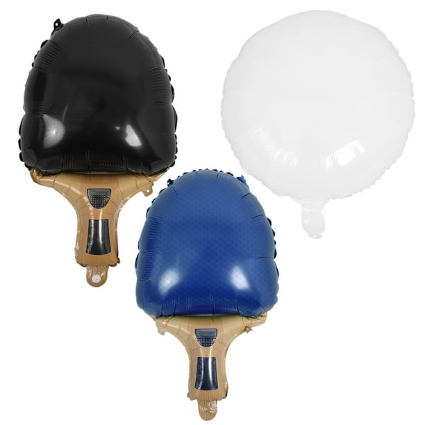 KAKOWELY 3 globos de tenis de mesa con temática deportiva para fiestas de cumpleaños, ideales como recuerdo de fiesta deportiva y decoración de mesa con globos.