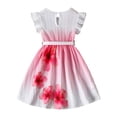 thumbnail image 6 of Cute Dresses for Toddlers Girls Floral Print A Lined Sleeveless Birthday Party Going out Photo Shoot Pleated Summer Midi Dresses,fot 3 to 10 Years, 6 of 10