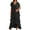 Black, variant on HJYCHN Elegant Women's V-Neck Sequin Slim Fit Casual Short Sleeve Dress with Modern Asymmetrical Hem Design Dress Grey S