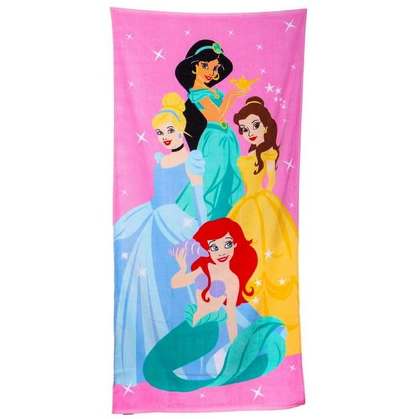 Disney 808096 Disney Princess Sparkle Group Youth Beach Towel Walmart