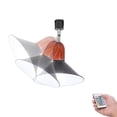 thumbnail image 1 of FSLiving H type Track Lighting,Black Ceiling Spotlighting Remote Control, Color Changing RGB Tunable White A19 Smart Bulb Cone Lights H Track Mounted for Kitchen Island Shopwindow Disco Ball, 1 of 8