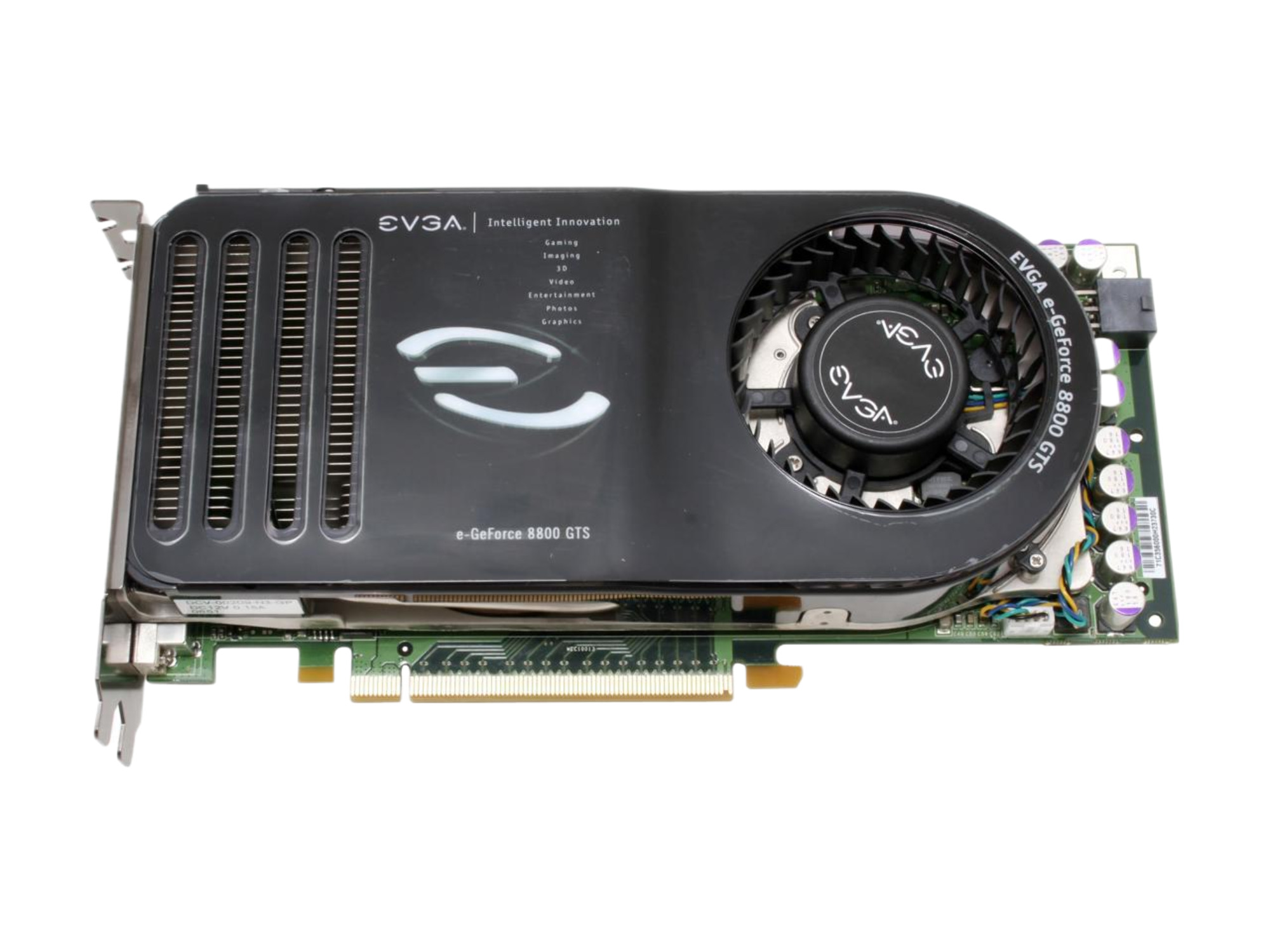 EVGA GeForce 8800 GTS 640MB 320-bit GDDR3 PCI Express x16 HDCP Ready SLI Supported Video Card 640-P2-N829-A1