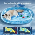 thumbnail image 6 of Cat Water Mat,Sensory Water Mat, Keep Pets Cool, Cooling Water Mat Cat, Summer Water Play Mat for Cats, Dogs, Interactive Cat Toy Pet Summer Cooling Water Bed Large Dog Cat kennel Cooling Pad, 6 of 9