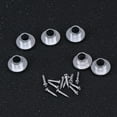 thumbnail image 4 of FRCOLOR Guitar Tuner Bushing 2 Sets Semiclosed Guitar Tuner Conversion Bushing Adapter Ferrules Guitar Tuner Bushings with Mounting Screws,0.59"X0.59"X0.31", 4 of 4