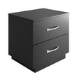 thumbnail image 4 of Boyd Sleep Hamilton Double Drawer Nightstand, Black, 4 of 8
